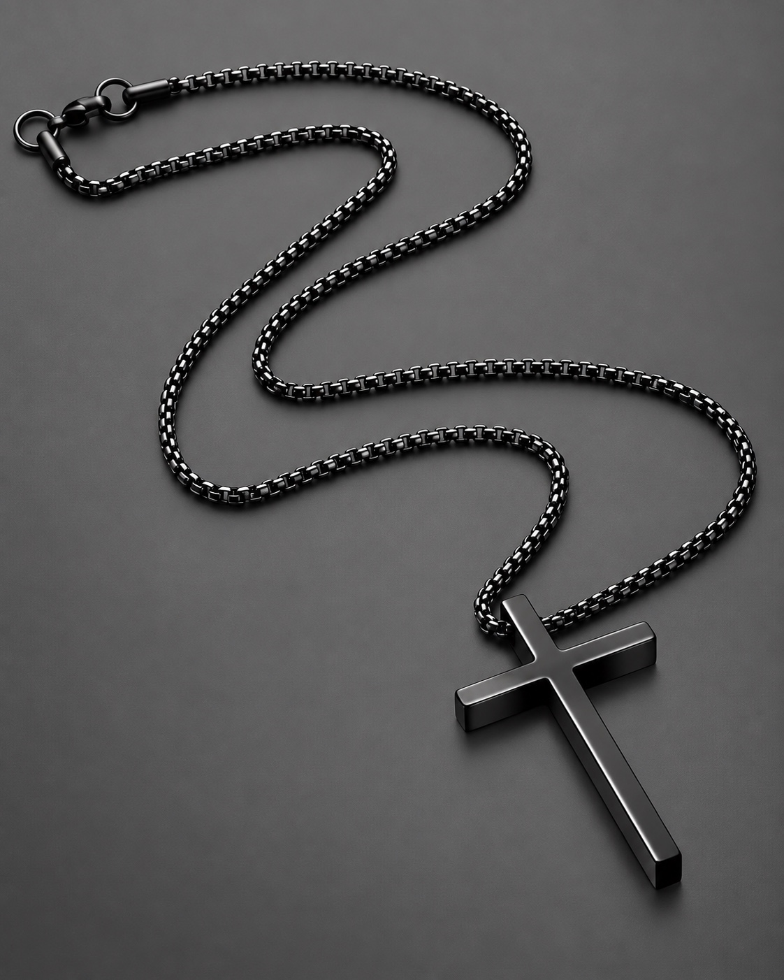 Black Cross Necklace